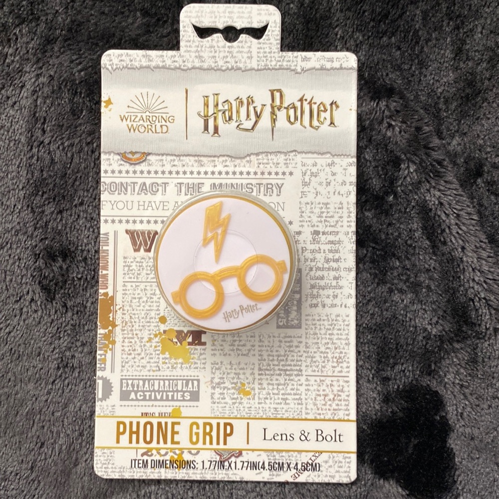 NWT Harry Potter glasses and lighting bolt phone grip